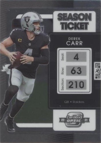2021 Panini Contenders Optic Derek Carr #5