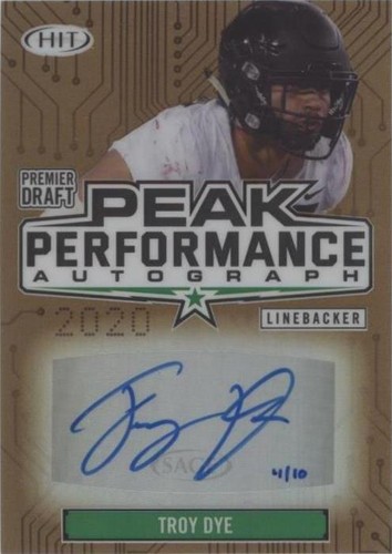 2020 Sage Hit Troy Dye #PKA-TD