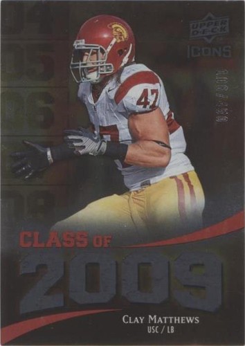 2009 Upper Deck Icons Clay Matthews #2009-CM