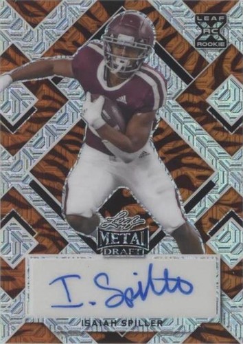 2022 Leaf Metal Draft Isaiah Spiller #BA-IS1