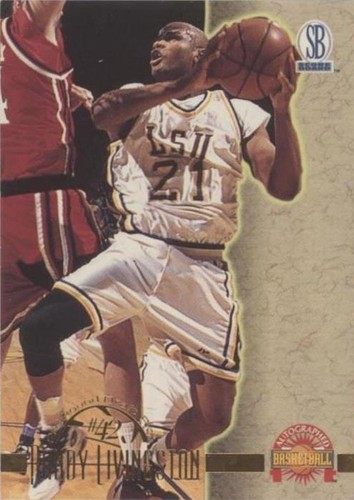 1996-97 Score Board Autographed Basketball - Randy Livingston #35