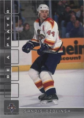2001-02 In the Game Be A Player Memorabilia - Sandis Ozolinsh #390