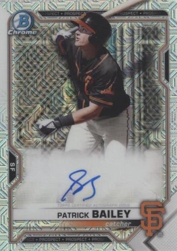 2021 Bowman - Patrick Bailey #BMA-PB