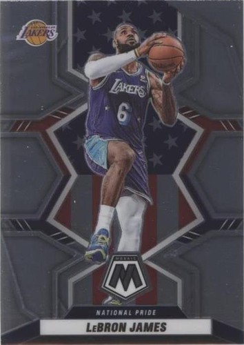 Lebron James 2021 Panini Mosaic #246 National Pride Prizm