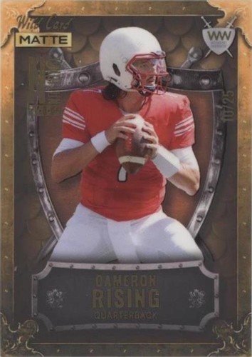 2022 Wild Card MATTE National Convention Cameron Rising #WWN-6