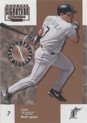 2003 Donruss Signature Series - Ivan Rodriguez #NN-12