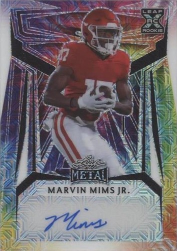 2023 Leaf Metal Marvin Mims #BA-MMJ