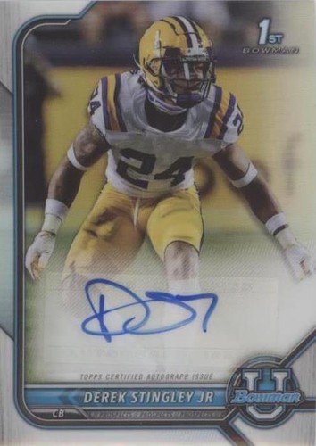 2021-22 Bowman University Derek Stingley Jr. #BCPA-DS