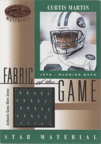 2001 Leaf Certified Materials Curtis Martin #FG-79