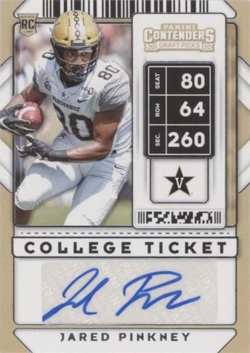 2020 Panini Contenders Draft Picks Jared Pinkney #146