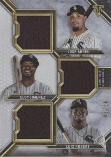 2021 Topps Triple Threads - Eloy Jimenez José Abreu Luis Robert #RCC-AJR