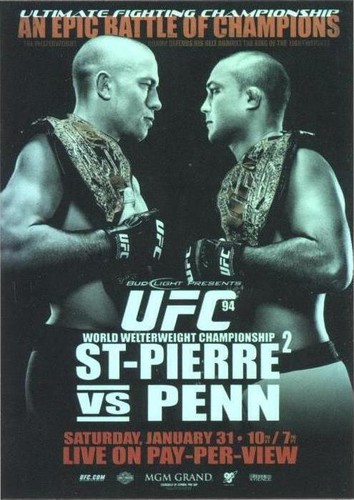 2009 Topps UFC - B.J. Penn Georges St-Pierre #FPR-UFC94