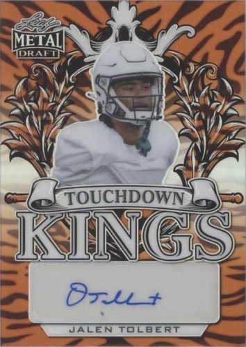 2022 Leaf Metal Draft Jalen Tolbert #TK-JT1
