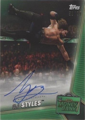 2019 Topps WWE Money in the Bank - AJ Styles #A-AJ