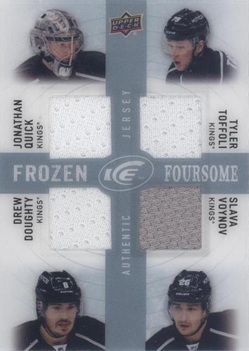 2014-15 Upper Deck Ice - Drew Doughty Jonathan Quick Slava Voynov #FFKINGS