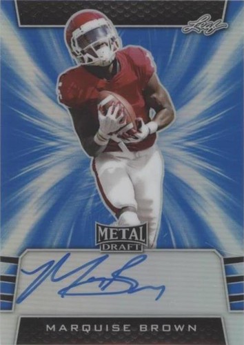 2019 Leaf Metal Draft Marquise Brown #BA-MB1