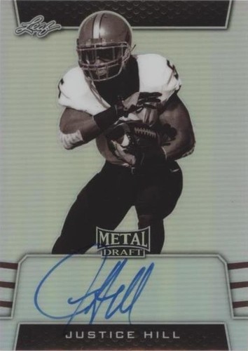 2019 Leaf Metal Draft Justice Hill #SV-JH1