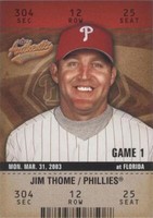 2003 Fleer Authentix - Jim Thome #58