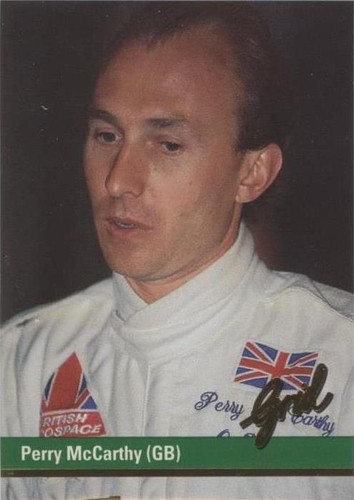 1992 Grid Motorcard Formula 1 - Perry Mccarthy #66