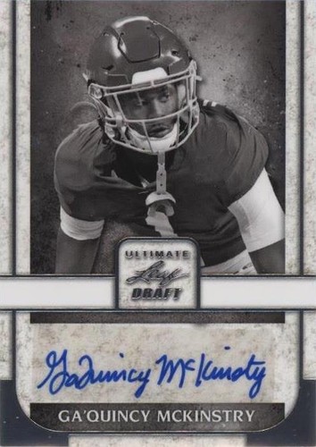 2022 Leaf Ultimate Draft Ga’Quincy McKinstry #PA-GM1