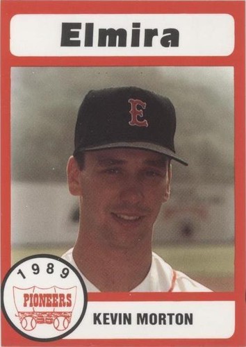 1989 Bill Pucko Elmira Pioneers - Kevin Morton #27