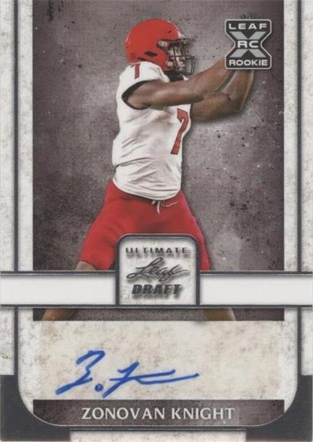 2022 Leaf Ultimate Draft Zonovan Knight #BA-ZK1