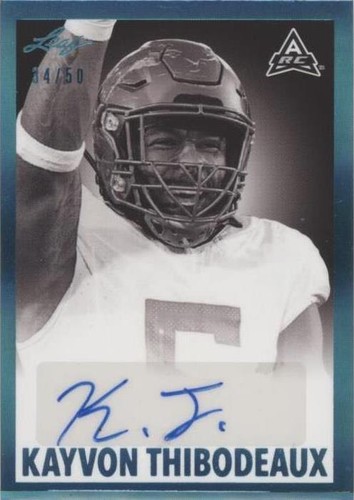 2021 Leaf Memories Kayvon Thibodeaux #BW-KT2