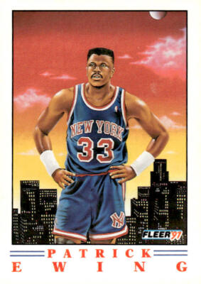 1991-92 Fleer #4 Patrick Ewing Pro-Visions New York Knicks