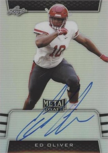 2019 Leaf Metal Draft Ed Oliver #BA-EO1