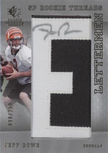 2007 SP Rookie Threads Jeff Rowe #114