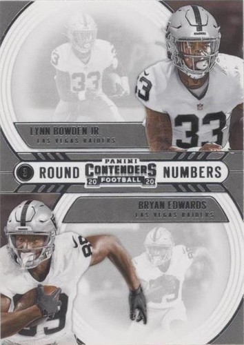 2020 Panini Contenders Bryan Edwards Lynn Bowden Jr. #RN-BE