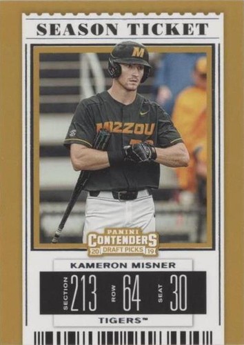 2019 Panini Contenders Draft Picks - Kameron Misner #14