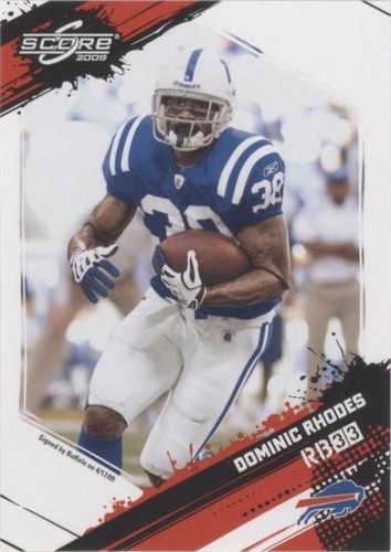 2009 Score Dominic Rhodes #125