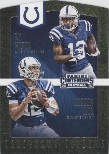 2015 Panini Contenders Andrew Luck T.Y. Hilton #TT5