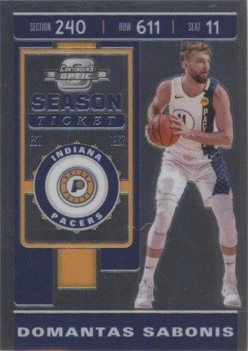 2019-20 Panini Contenders Optic - Domantas Sabonis #57