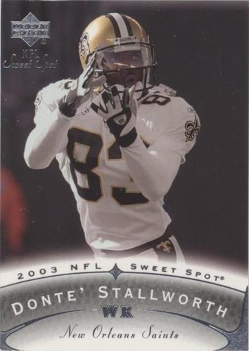 2003 Upper Deck Sweet Spot Donte Stallworth #77
