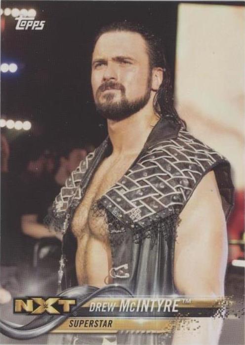 Carte Sportive Topps Superstars 2021 WWE - Drew McIntyre AUTOGRAPHE Certifié, Numérotée 3/5