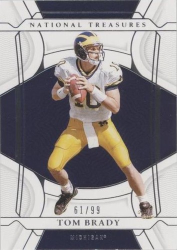 2022 Panini National Treasures Collegiate Tom Brady #35