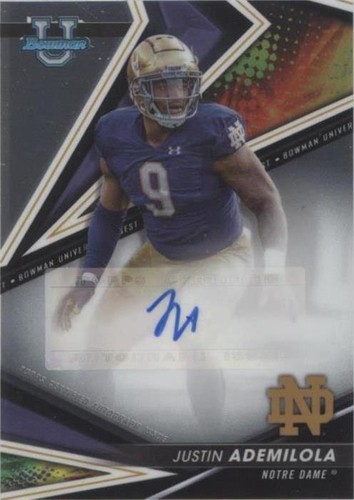 2022-23 Bowman's Best University Justin Ademilola #BA-JUA