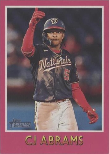 2024 Topps Heritage - C.J. Abrams #75BS-9