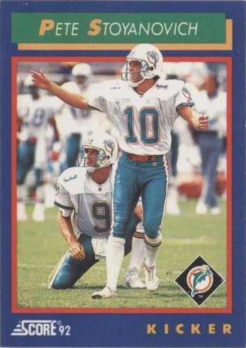 1992 Score Pete Stoyanovich #29