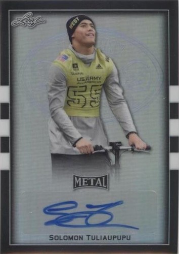 2018 Leaf Metal U.S. Army All-American Bowl Solomon Tuliaupupu #BA-ST1