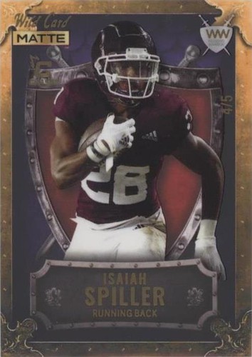 2022 Wild Card MATTE Isaiah Spiller #WW-21