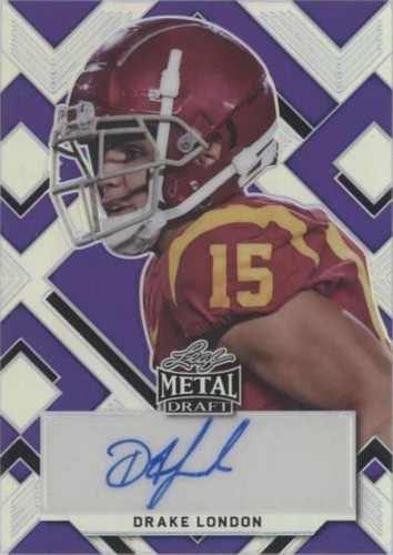 2022 Leaf Metal Draft Drake London #PA-DL2
