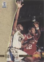 1996-97 Score Board Autographed Basketball - Malik Rose #13