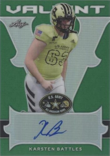 2018 Leaf Metal U.S. Army All-American Bowl Karsten Battles #BA-KB2
