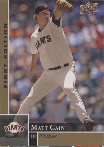 2009 Upper Deck First Edition - Matt Cain #249