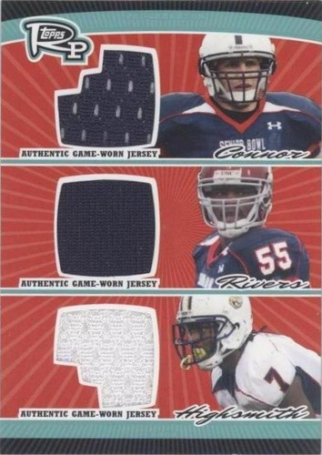 2008 Topps Rookie Progression Ali Highsmith Dan Connor Keith Rivers #PTR-CRH