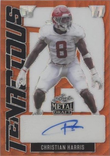 2022 Leaf Metal Draft Christian Harris #TD-CH1