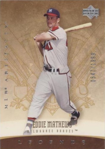 2005 Upper Deck Artifacts - Eddie Mathews #164